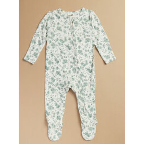 Naomi Floral Footie in Multi | 3-6 mo.
