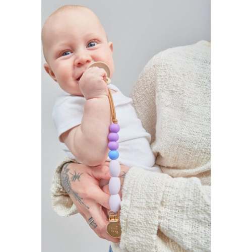Plum Teether Clip - January Moon | Maisonette