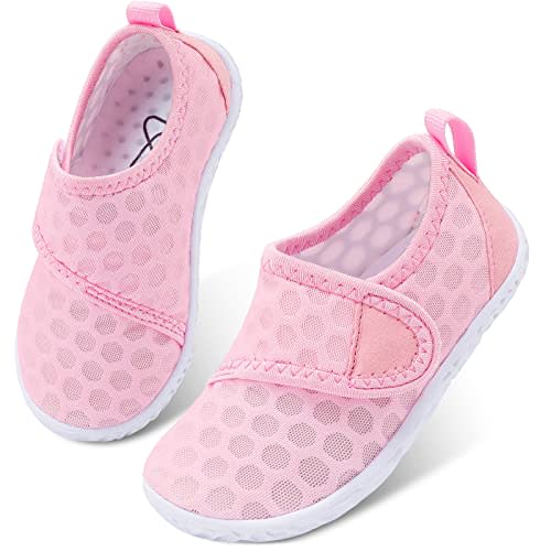 LeIsfIt Toddler Water Shoes Boys Girls Aqua Socks Kids Breathable Swim Shoes Non-Slip Barefoot Beach Shoes