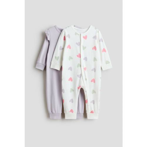2-PACK COTTON PAJAMA JUMPSUITS