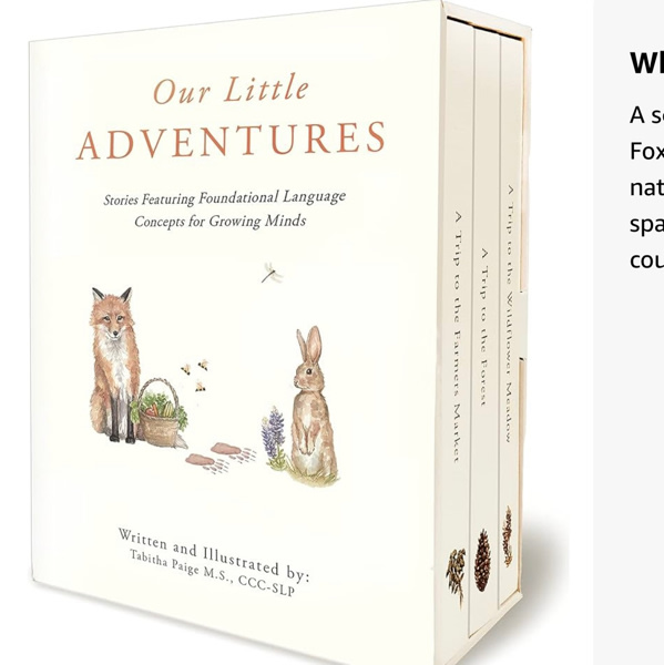 Our Little Adventures: Stories Featuring Foundational Language Concepts for Growing Minds (Tabitha Paige Children's Book Series)