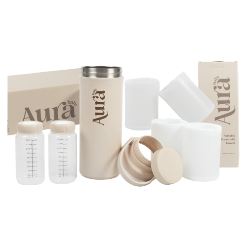 Aura Baby Complete Breastmilk Cooling Set | Portable Milk Storage