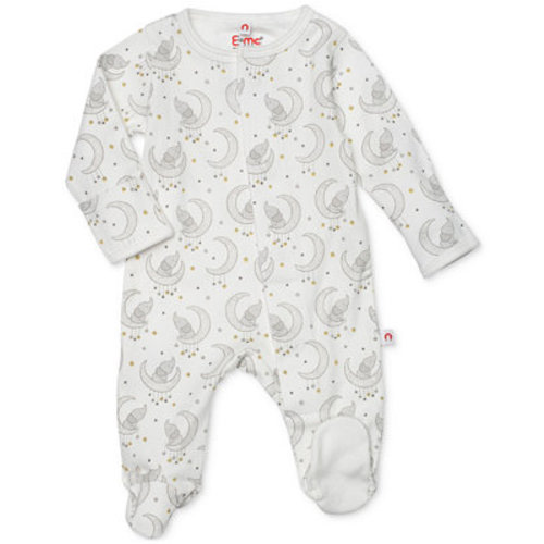 Baby Boys or Baby Girls Elephant-Print Footed Coverall