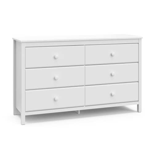 Storkcraft Alpine White 6 -Drawer Standard dresser