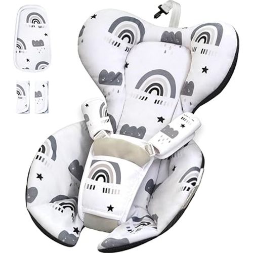 Infant Insert Compatible with 4moms RockaRoo and MamaRoo Multi-Motion Baby Swing for Newborn,Soft & Cool Mesh Fabric, Reversible Design,Newborn Insert with Head and Body Support,Machine Washable