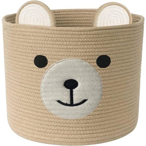 Bear Laundry Baskets Laundry Hamper - Khaki Version 2