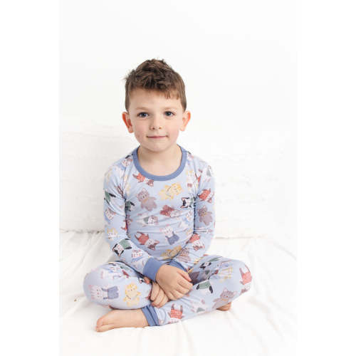 Whiskers (Blue) Long Sleeve PJ's BDLJ