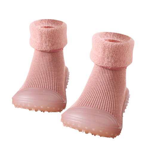 BJUTIR Baby Socks Shoes Soft Soles Spring Winter Walking Early Education Baby Snow Shoes Socks Solid Color For 18-24 Months