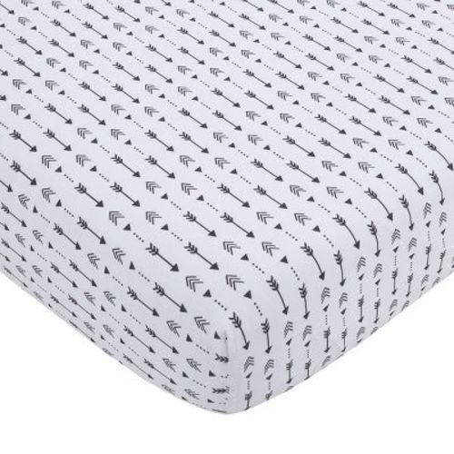 Nojo Little Man Cave Fitted Crib Sheet - Ivory