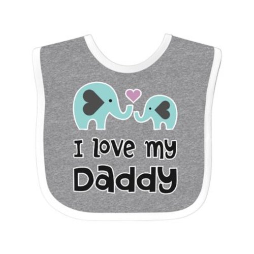 Inktastic I Love My Daddy Boys or Girls Baby Bib