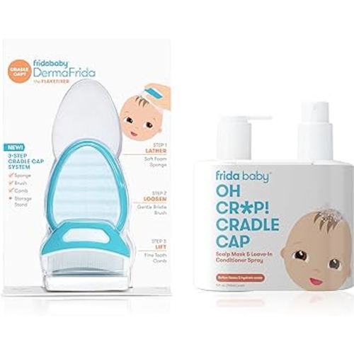Frida Baby The 3-Step Cradle Cap System with Scalp Spray + Scalp Mask