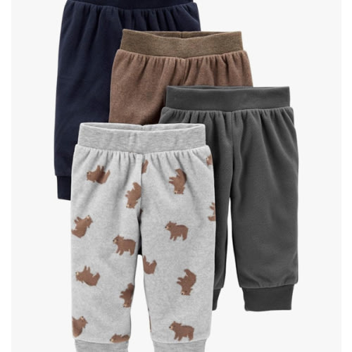 18m Simple Joys by Carter's Baby 4-Pack Fleece Pants