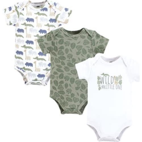 Soft Cotton Bodysuit Triple Pack, 3-6M