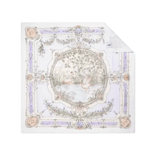 Atelier Choux Tapestry-print Cotton Blanket | White | FARFETCH