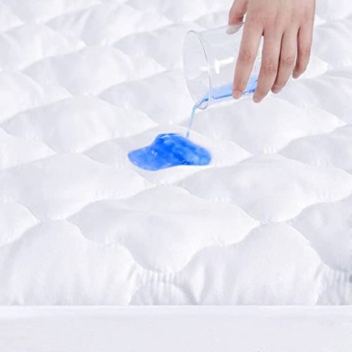 Waterproof Crib Mattress Protector 2 Pack Fitted Baby Crib Sheets Toddler Bed Mattress Pad Protector for Boys Girls, Skin-Friendly & 100% Absorbent Crib Mattress Topper Cover Waterproof Machine Wash - White - Crib (Pack of 2)