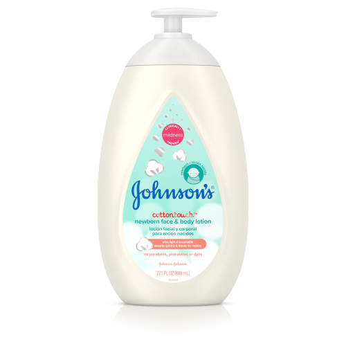 Johnson's CottonTouch Lotion for Newborn Baby Face & Body, 27.1 fl. oz