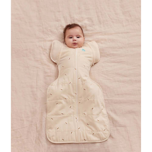 Swaddle Up™ 2-in-1 Transition Bag 2.5 TOG Cotton Oatmeal Bees