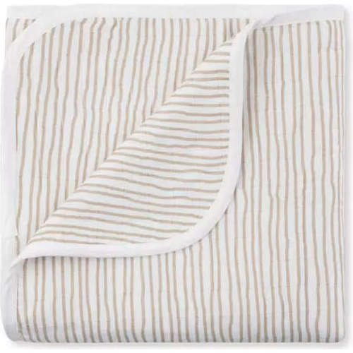 Blanket, Taupe Wave - Bamboo Little | Maisonette