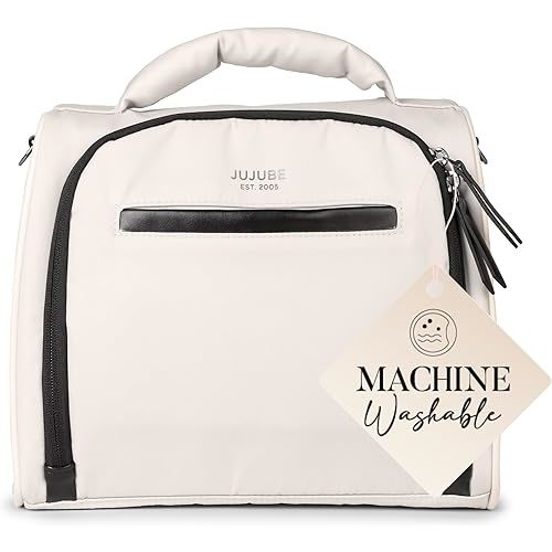 JuJuBe x Witney Carson - New Insulated Bottle Bag, Breastmilk Storage Bag for Baby Bottles, Travel Insulated Lunch Bag or Cooler Bag with Waterproof Lining for Nursing, Milk, Food, Snacks, Cloud