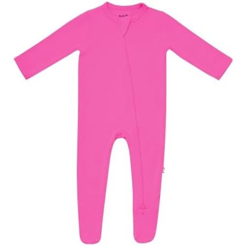 KYTE BABY Unisex Zipper Closure Footies, Rayon Made From Bamboo, 0-24 Months