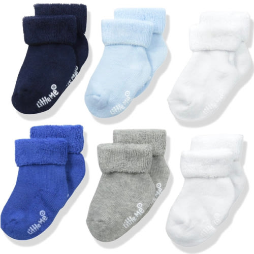 Little Me baby-boys Baby Boys' 6 Pack Socks