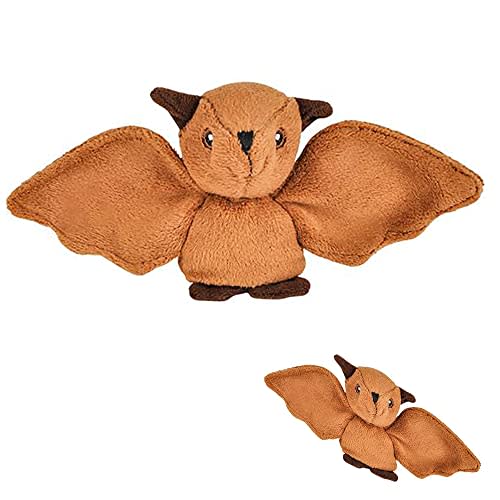The Dreidel Company Plush Bat Mighty Mights, 3.5" Inch Plush Stuffed, Super Soft and Cuddly Animal Toys, Classroom Decorations, Boys and Girls (Bat)