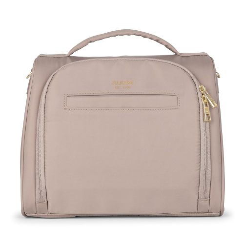 JuJuBe New Insulated Bottle Bag, Breastmilk Storage Bag for Baby Bottles, Insulated Waterproof Lunch Bag or Cooler Bag for Nursing, Milk, Food, Baby Formula, Snacks, Daycare, Taupe, Mother's Day Gift