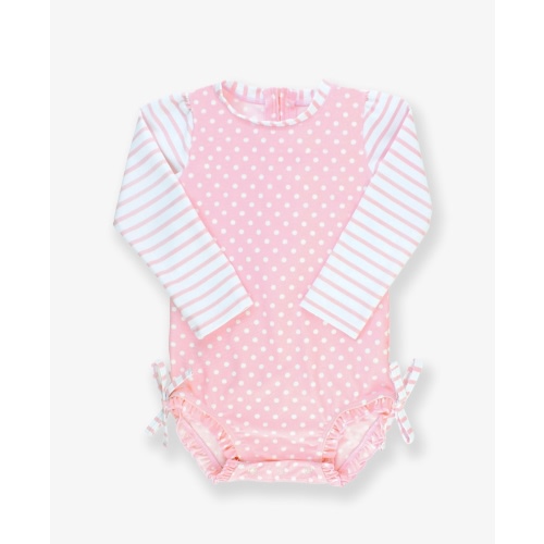 Long Sleeve One Piece Rash Guard | RuffleButts & RuggedButts