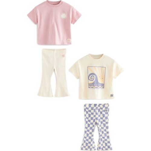 Kids' 2-Pack Graphic T-Shirts & Leggings Set, 12-18M