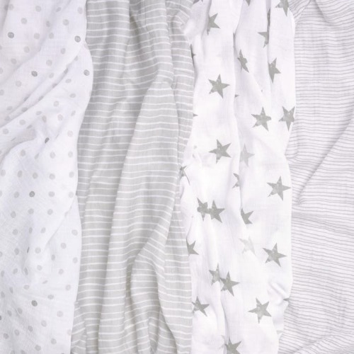 Dusty Cotton Muslin Swaddle 4pk | aden + anais