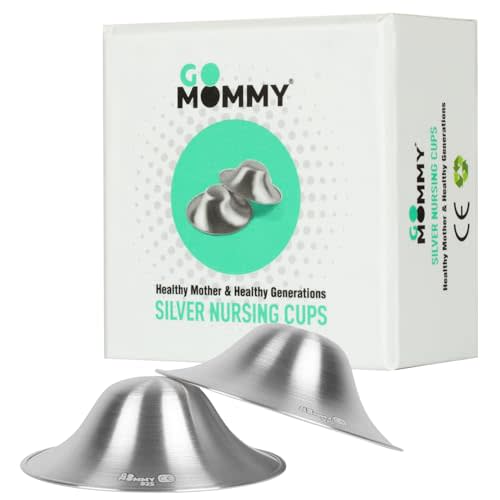 The Original Silver Nursing Cups, Nipple Shields for Nursing Newborn, Nipple Protector for Breastfeeding, Nipple Covers Breastfeeding, No Need Nipple Cream, Newborn Essentials Must Haves