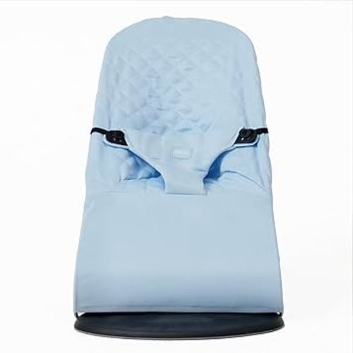Fabric seat for Bouncer Belltop Compatible with BabyBjörn Bouncer: Soft & Bliss. Cover for Baby Bouncer (seat): Hypoallergenic & Breathable. Seat for Baby Swing: Ergonomic (Soft Blue)