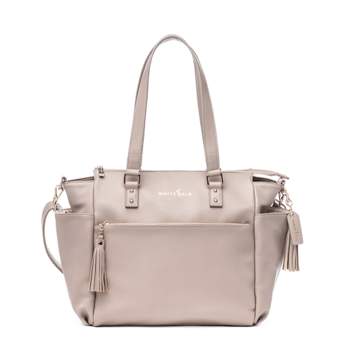 Gemini Convertible Backpack Tote - Taupe | Stylish bag by White Elm