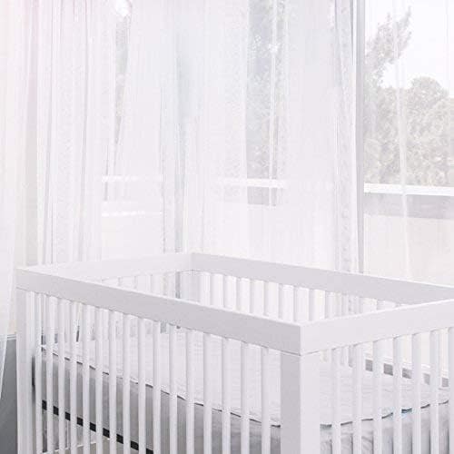 QuickZip Crib Extra Zip-On Sheet (SecureFit Wraparound Base Not Included) - Faster, Safer, Easier Baby Crib Sheets - White 100% Cotton - Fits All Standard Crib Mattresses
