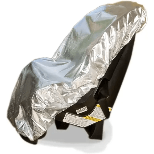 Car Seat Sun Shade Cover - Keep Your Baby's Carseat at a Cooler Temperature - Covers and Blocks Out Heat & Sun - Protection from UV Sunlight - Mommy's Helper