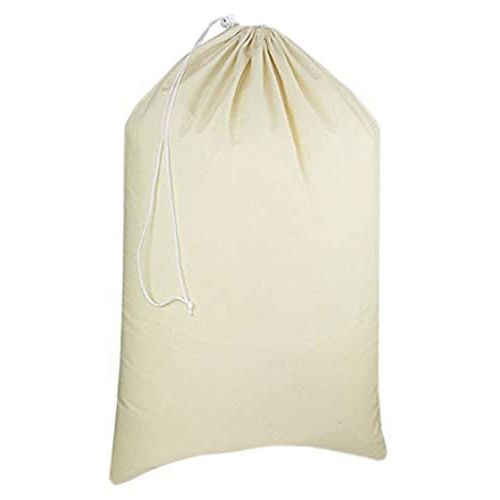 Urban Villa - 1 Pack Extra Large Canvas Heavy Duty Laundry Bags Natural Cotton -Multi Use- Size -28''x 36''