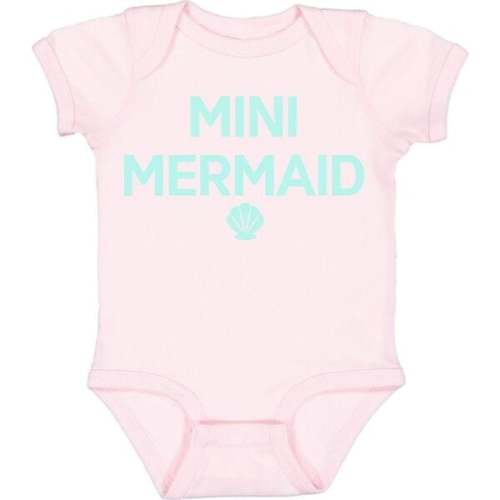 Mini Mermaid Short Sleeve Bodysuit, Ballet - Sweet Wink | Maisonette