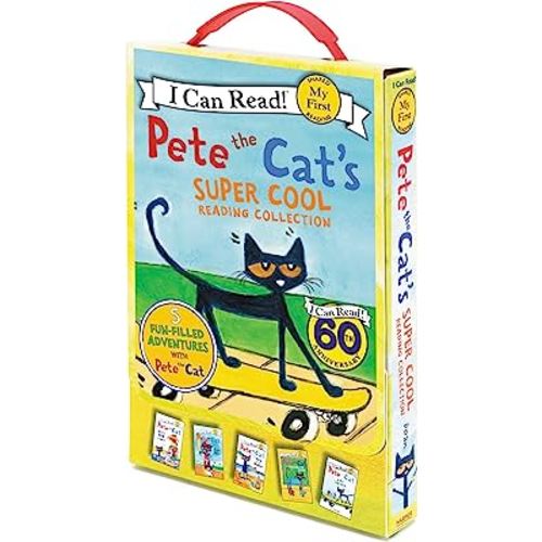 Pete the Cat's Super Cool Reading Collection: A Box of 5 I Can Read Favorites for Beginner Readers