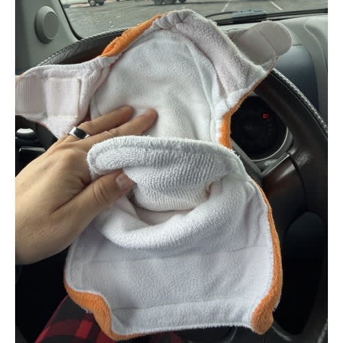 Salmon Natural Newborn All In One Hook & Loop | Thirsties