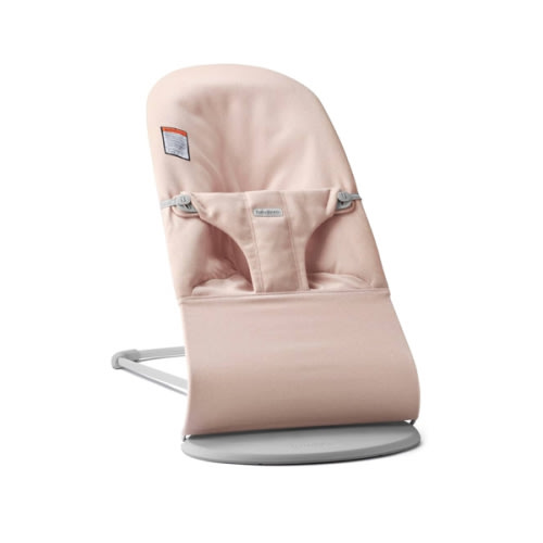 BabyBjörn Bouncer Bliss, Light Pink, Woven Melange | 2-in-1 Adjustable Baby Bouncer Seat and Toddler Chair, Newborn to Toddler (8-29 lbs), 4 Positions, Lightweight & Portable