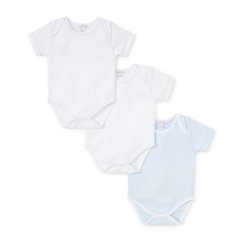 Kissy Dots Blue 3 Pack Bodysuit Set