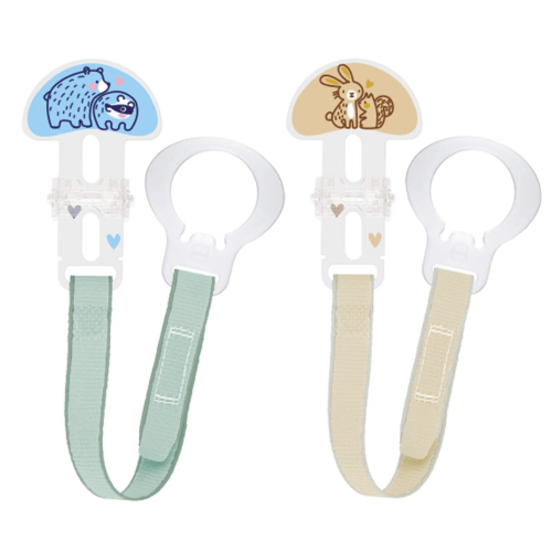 MAM Pacifier Clip, All Ages - 2pk
