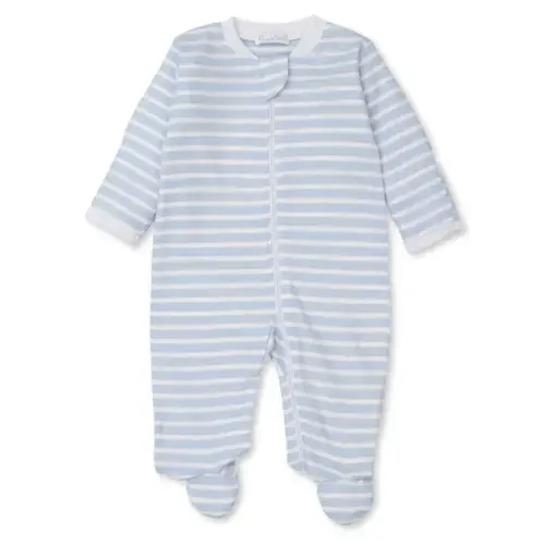 Team Stripes Zipper Footie