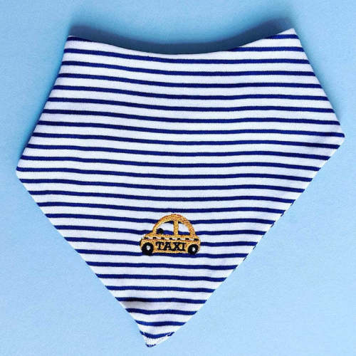 Taxi Embroidered Organic Bib