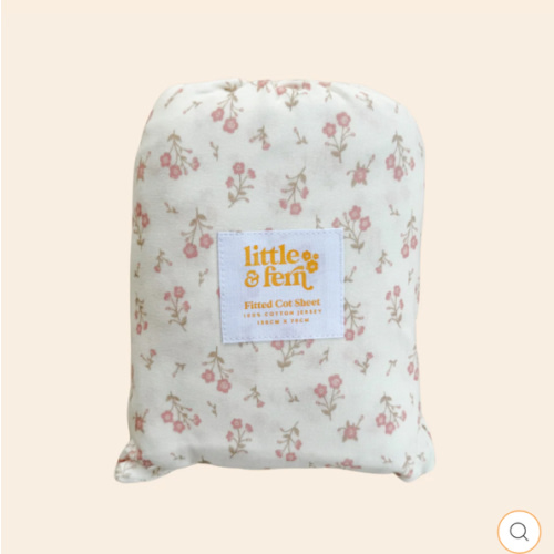 Cot Sheet | Paisley Peony – Little and Fern