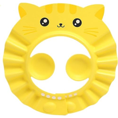Baby Shower Cap Toddler Bath Hat Adjustable Shampoo Cap Waterproof Bath Cap with Ear Protection Safe Shower Visor Soft EVA Washing Hair Shield Hat for Infants Kids Children Boys Girls 6 Months-6 Years