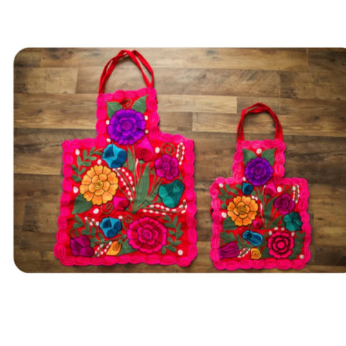 Embroidered Floral Apron Set – Anelia Co.