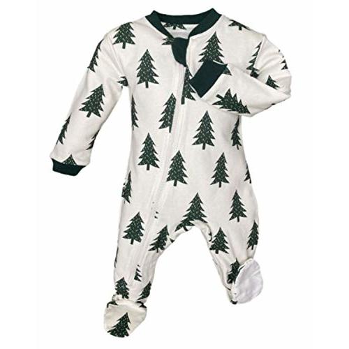 zippyjamz – Zipper Organic Sleeper Footed Onesies Sleeper Baby Pajamas with Inseam Zipper