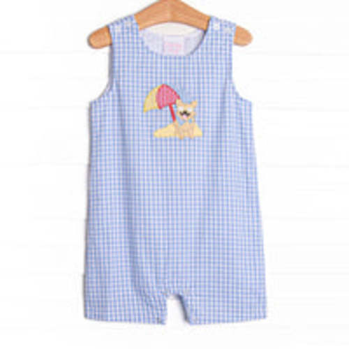 Corgi on the Coast Applique Jon Jon, Blue – Stitchy Fish