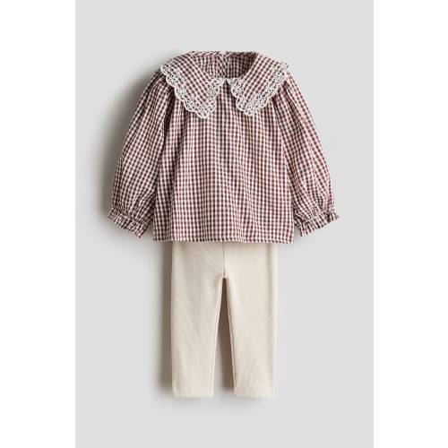 2-PIECE BLOUSE AND LEGGINGS SET